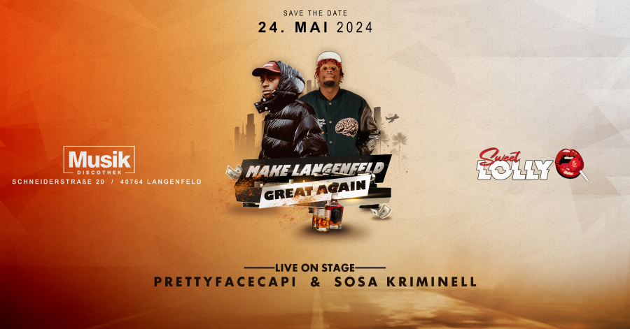 SWEET LOLLY -  PRETTYFACECAPI x SOSA KRIMINELL LIVE on STAGE ! - 24.05
